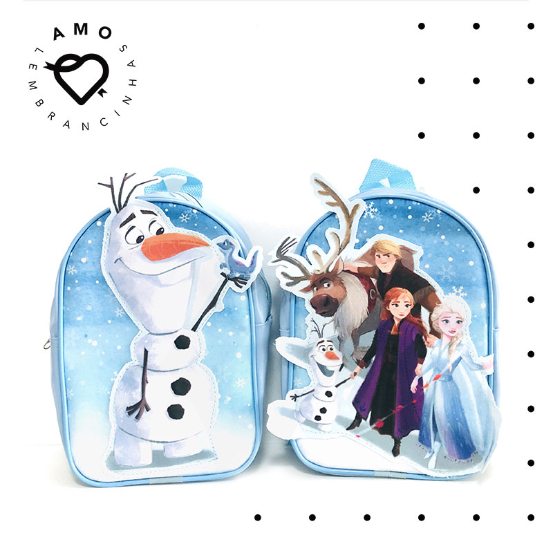 amo-lembrancinhas-personalizadas-aniversario-festa-infantil-festa-em-casa-bolsinha-mochila-3d-aplicação-frozen-olaf-ana-elsa-disney